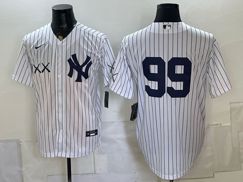 Men 2026 New York Yankees #99 Judge white Nike MLB Jersey 080402->new york yankees->MLB Jersey